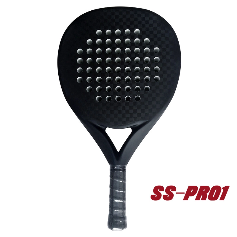 Raquette de padel en fibre de carbone 12K de forme ronde